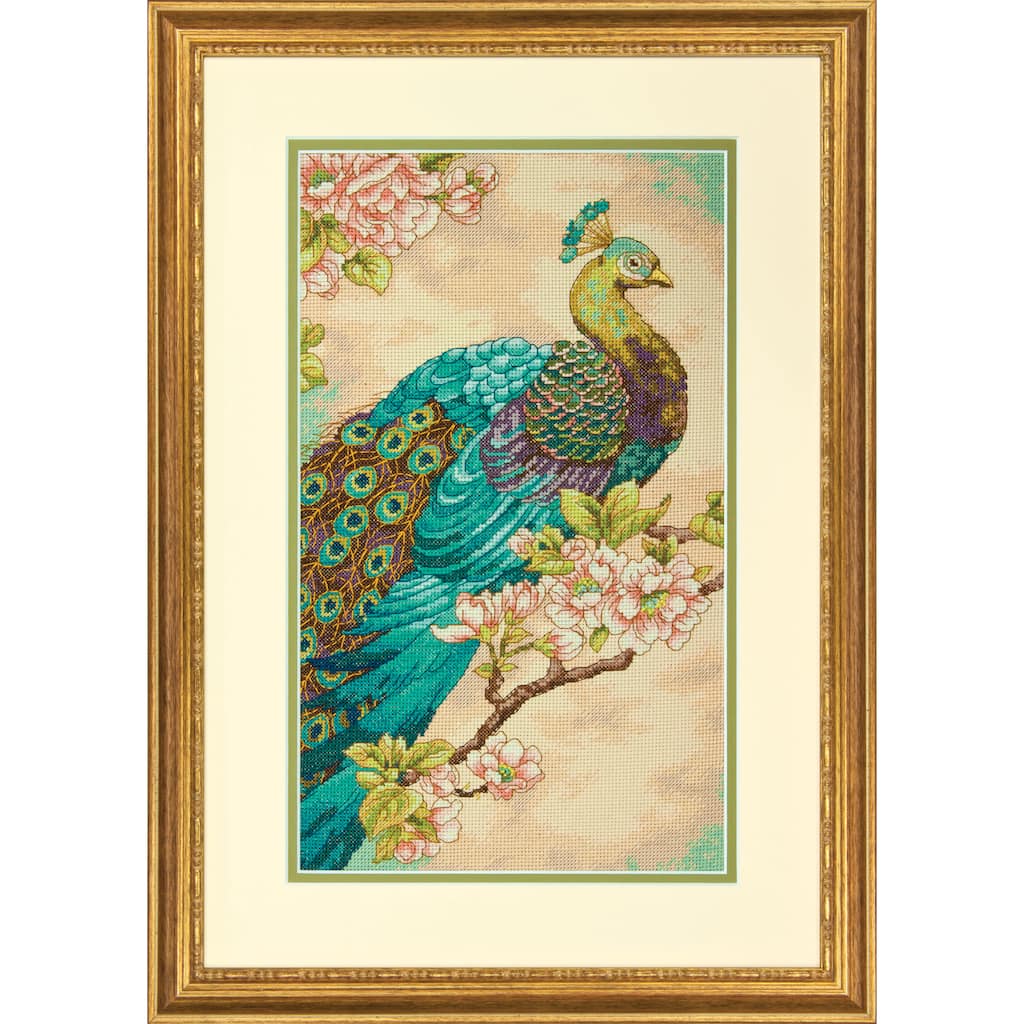 Dimensions Indian Peacock counted cross stitch kit